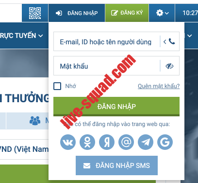 1xbet đăng nhập